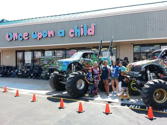 The worlds youngest monster truck drivers came and visited us!