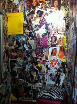 The cool dressing room wall