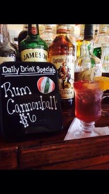 A picture of one of their drink specials. Yum.