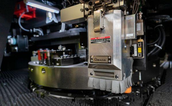 Inside our Amada Laser/Punch Combo