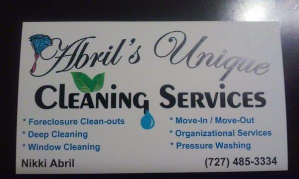 Abril's Unique Cleaning Services