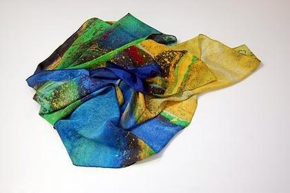 "Doritt" scarf 24` x 74` Please go to Shoshana Ernst silk scarf on amazon