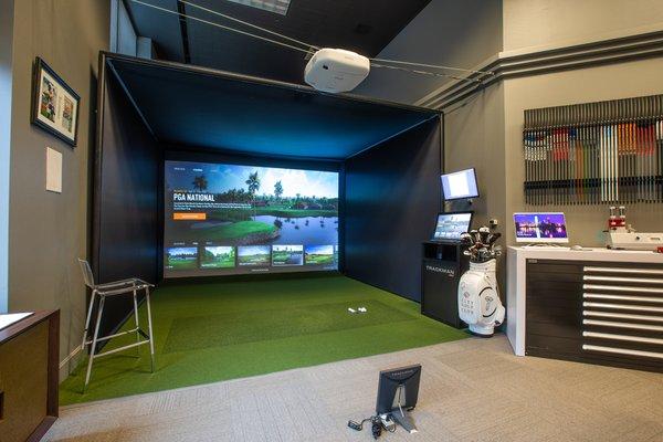 Two Trackman Golf simulators