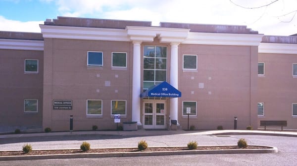 Our office is in the Medical Office building at Charlotte Hungerford Hospital