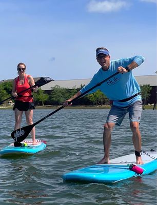 Paddleboarding makes for the perfect date!