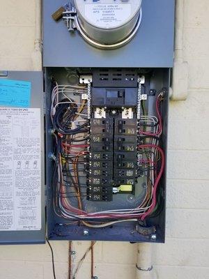 Service panel change out wiring