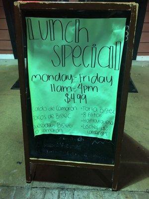 Lunch specials