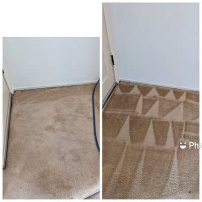 Restorative cleaning before after with filtration cleaning