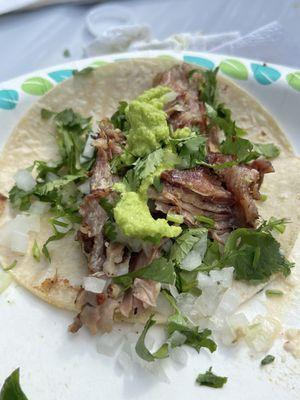 Pulled pork taco