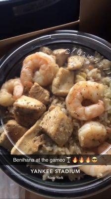 Benihana chicken bowl with shrimp