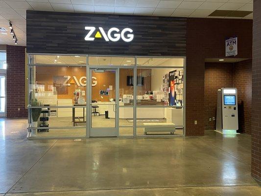 Storefront of ZAGG The District