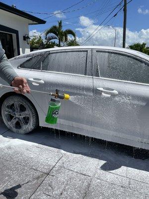 Using our foam cannon on this Kia K5