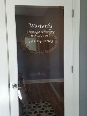 Located inside of Westerly Massage Therapy and Bodywork