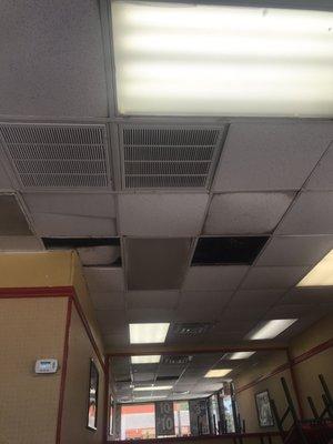 Ceiling falling