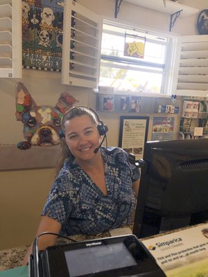 Our Receptionist Sheena