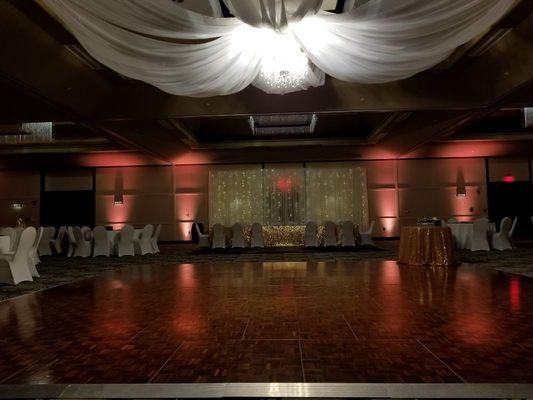 Wedding lighting and decor