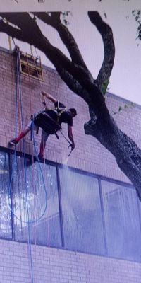 " we'll even go over the "top" for you!!" Blalock  Building, Houston , Texas