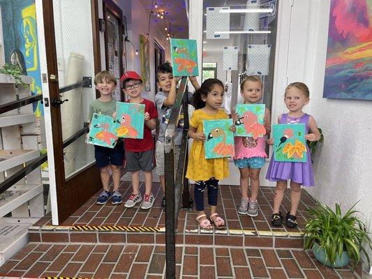 Saturday morning kids art class