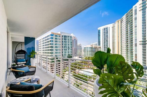 Alluvion Las Olas Model Unit Balcony and View