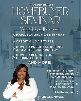 Free Home Buyers Seminar