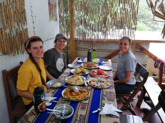 Our travelers near to Machu Picchu