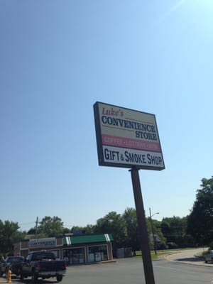 Luke's Convenience Store of Braintree -- 411 Pond Street, Braintree                  Sign