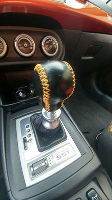 Custom shift knob.