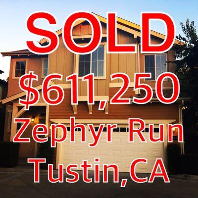 Just sold in Tustin Fields!