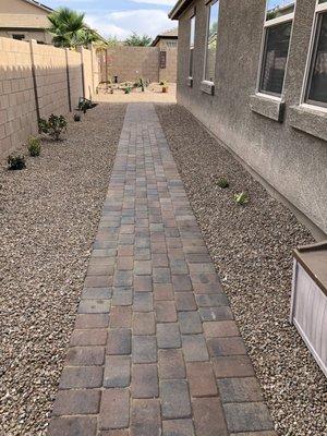 Paver walkway