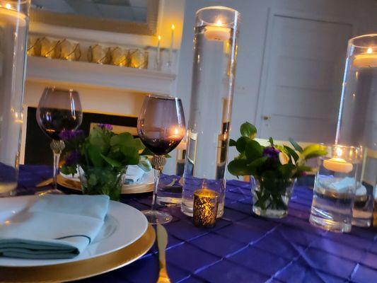 Couple's Date Night romantic 3 course dinner for two with a Private Chef and  Butler service.