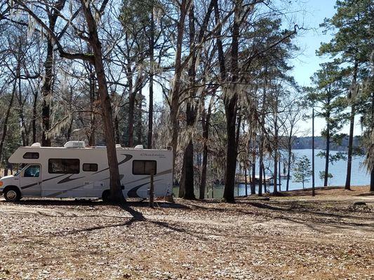 Site 15 with a view of Cotile Lake