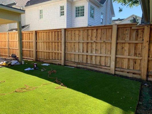 Fence installation