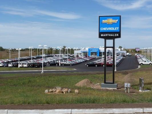 Marthaler Chevrolet of Glenwood's lot - over 400 vehicles here!