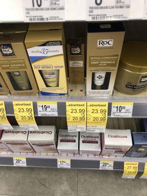 Eye cream needed a coupon but canker medication did not. All rung up for regular price and not the posted sale price.