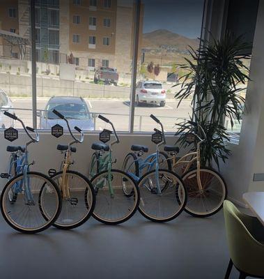 Such a cool office, they even have bikes!