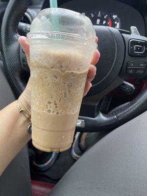 Caffe latte coffee smoothie