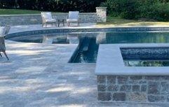 Custom pool and spa with Pennsylvania bluestone.
-Nashville TN