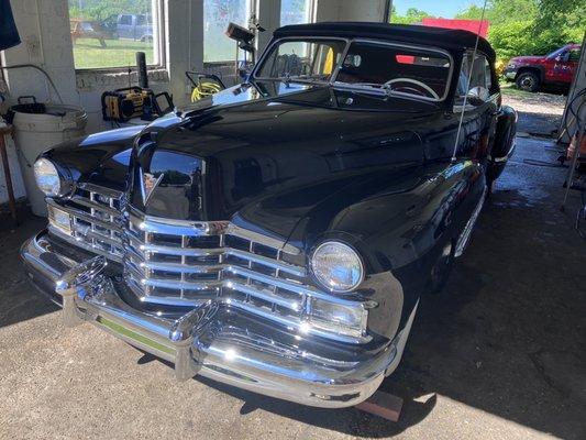 47 Cadillac vintage..does excellent work had this done before the car show