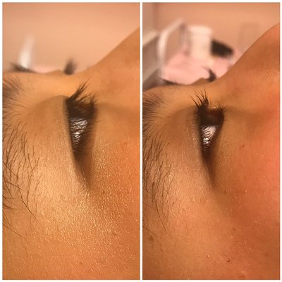 Lash lift and tint