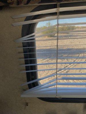 Blinds were falling apart!