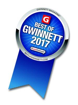 Voted Best of Gwinnett 2017!