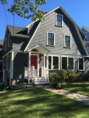 An exterior painting job in Newton.