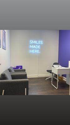 Smile Direct Club initial consultation area.