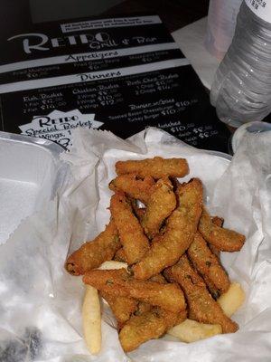 Fried green beans