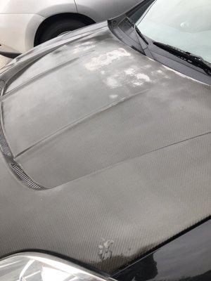 Carbon fiber hood