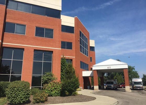 We're located in the 477 building located directly behind, and attached to, St. Ann's Hospital in Westerville.