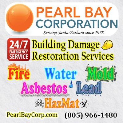 Fire & Water Restoration, Mold Remediation, Asbestos & Lead Removal, Hazmat Cleanup