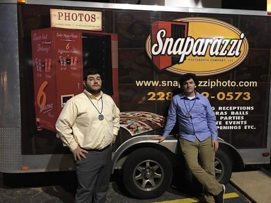 Snaparazzi Photo Booth equipment trailer and Ridge boys. in Biloxi, MS