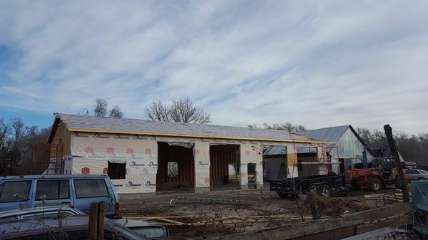 Another view of progress at Horns Automotive.