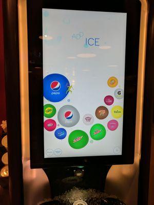 The Pepsi virtual fountain machine.